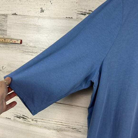 J. Jill Purejill Asymmetrical Hem Boat Neck Tee T-Shirt Women’s Size XL - Picture 2 of 6